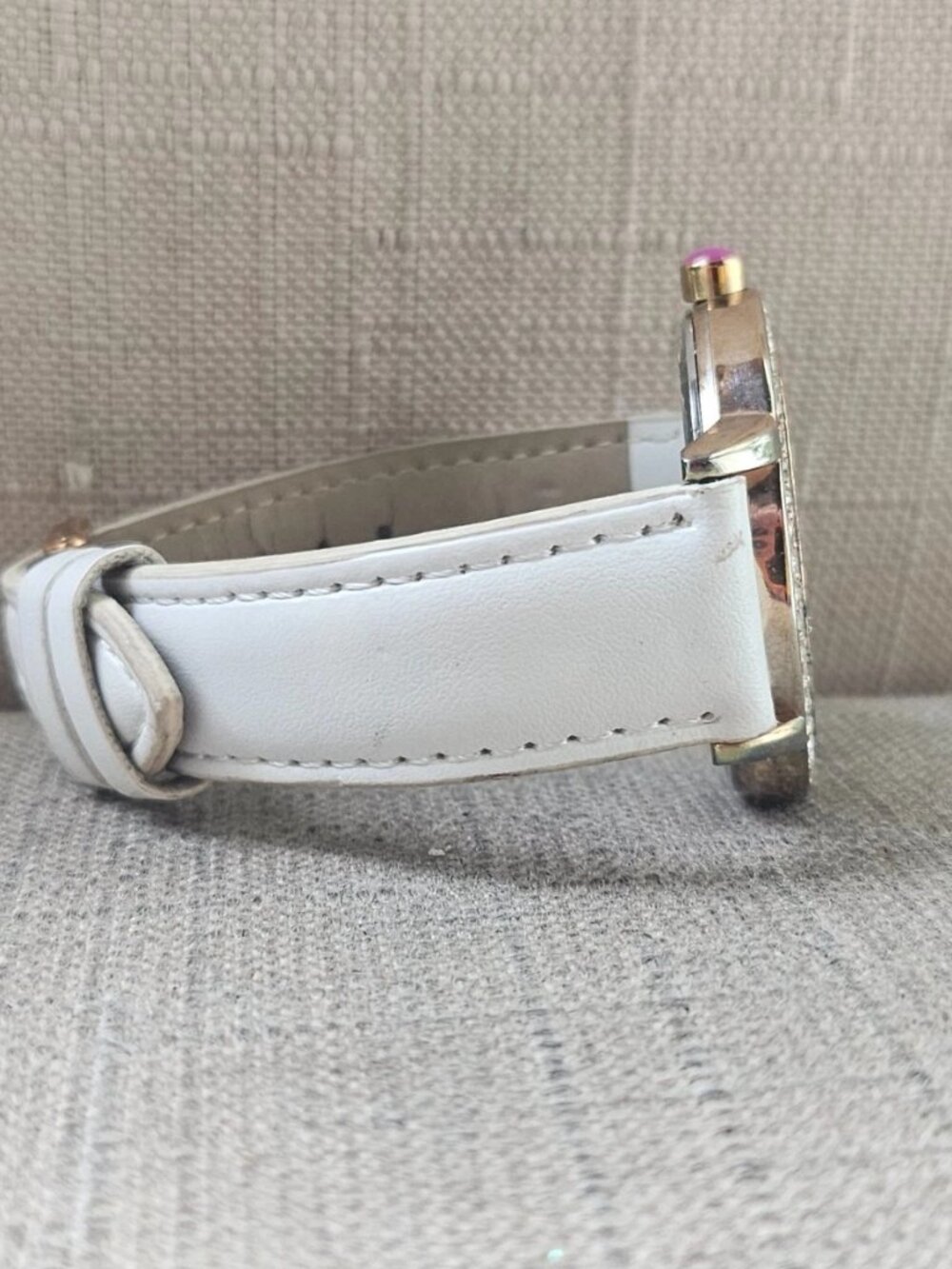 Betseyville by Betsey Jhonson Women Wristwatch Gold Tone case Crystals Accent - Picture 6 of 11